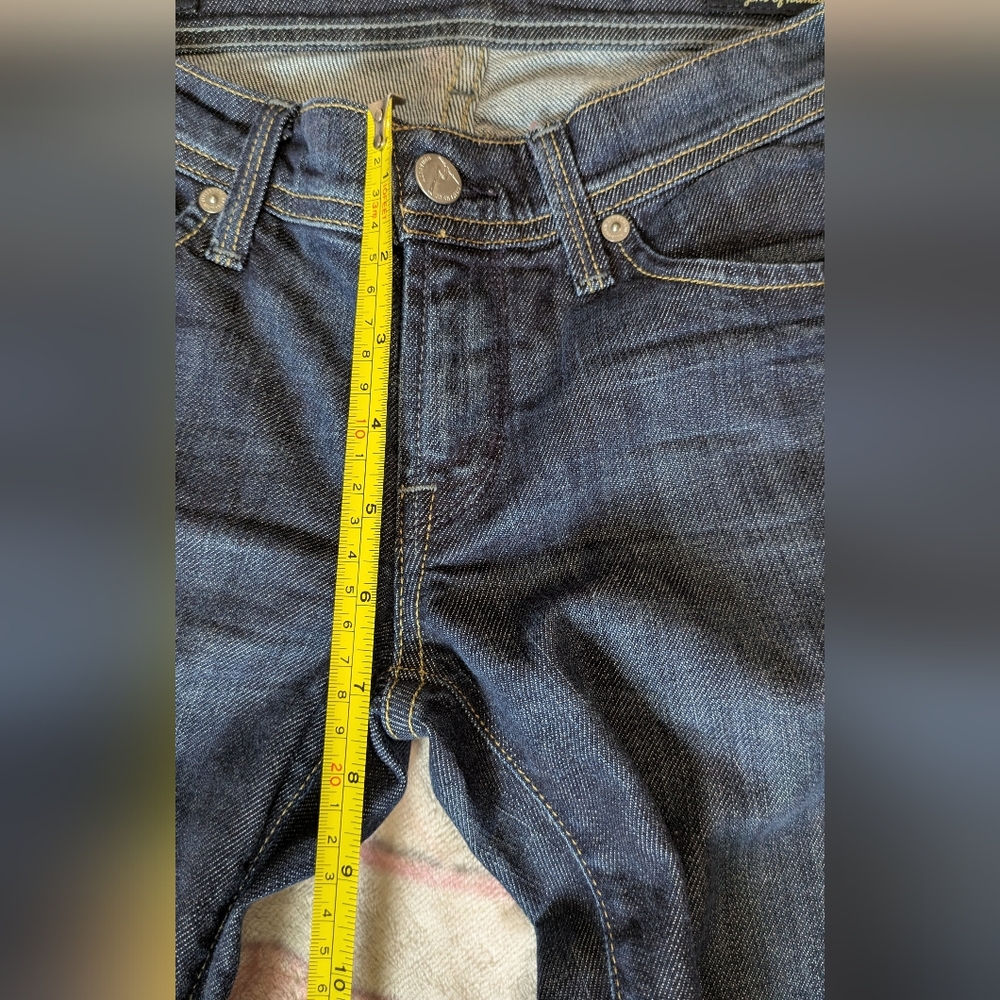 Citizen Of Humanity By Jerome Dahan Blue Denim Womens Jeans Slight Flare Size 25 - Picture 8 of 9